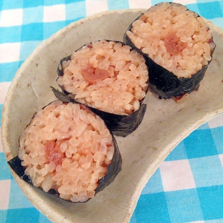 炊き込みご飯の梅海苔巻き★